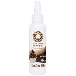 CORANTE SOFT GEL MARROM...