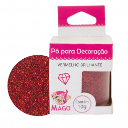 PO P/ DECORACAO VERMELHO...