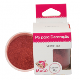 PO P/ DECORACAO VERMELHO 8GR