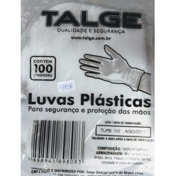 LUVAS PLASTICA DESCARTAVEL...