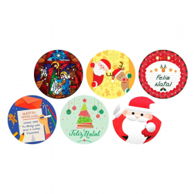 Disco Decorativo de Natal -...